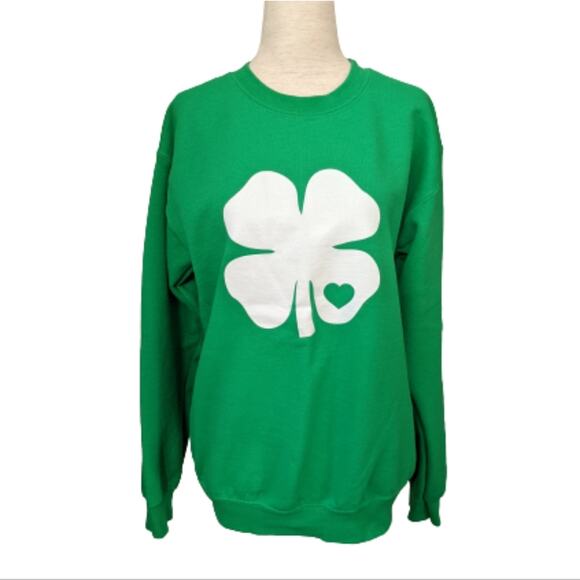 Gildan Heavy Blend Shamrock Sweatshirt Size Small - Picture 1 of 6